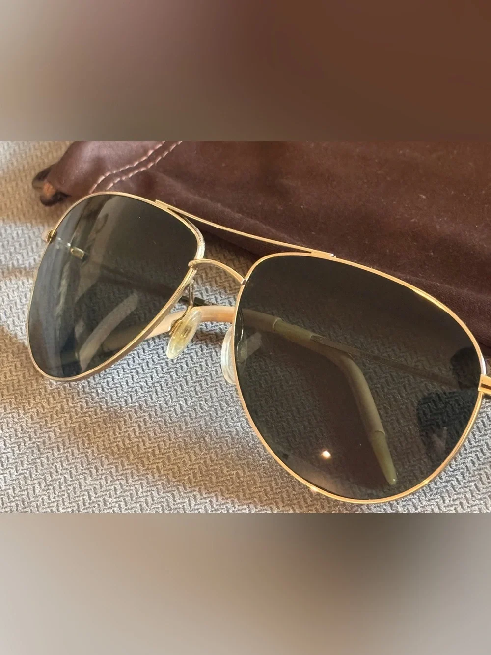 Oliver Peoples Benedict OV1002S 5035P1 Gold G-15 Polarized Sunglasses